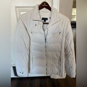 Lands' End Women's (S) White Puffer Jacket